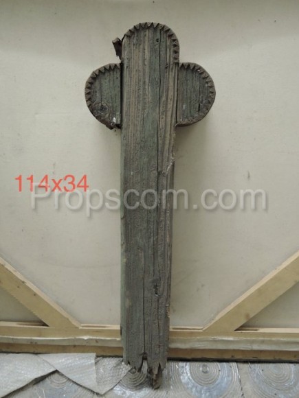 Wooden cemetery cross