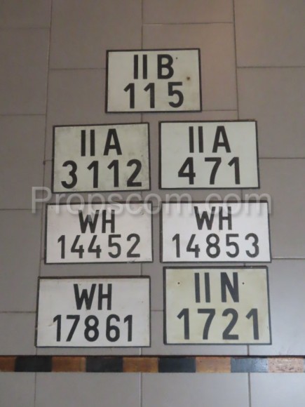 Old license plate
