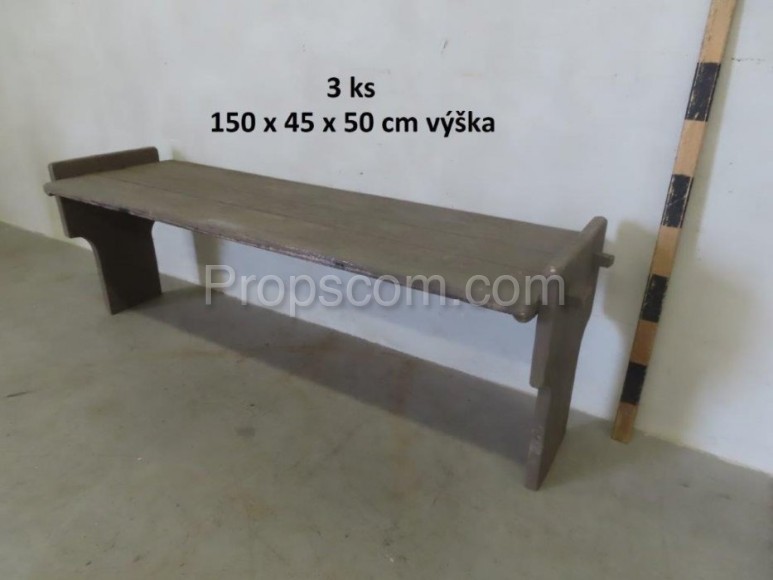 Wooden bench