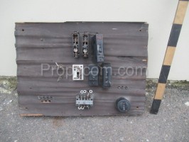 Electrical panel: fuses, switch