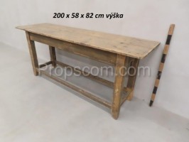 Narrow wooden table