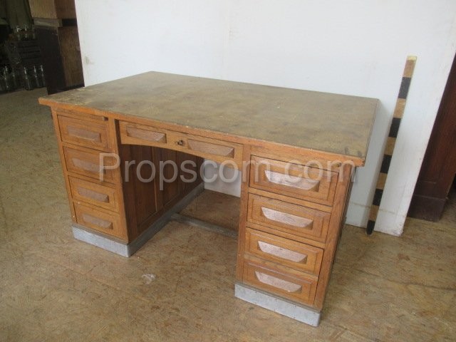 Light wood desk