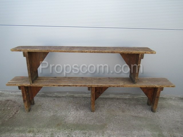 Wooden bench