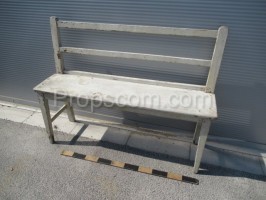 White bench