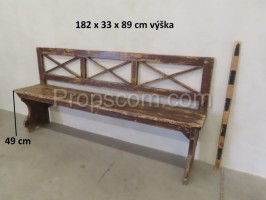 Wooden bench