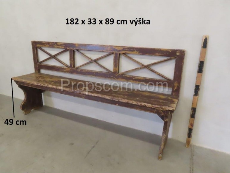 Wooden bench