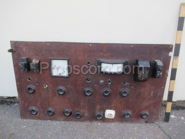 Electrical panel: fuses, switches, sockets, etc.
