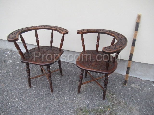 Wooden chairs