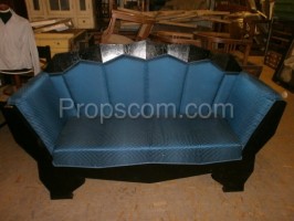 Blauschwarzes Sofa