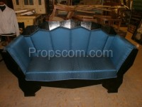 Blue-black sofa