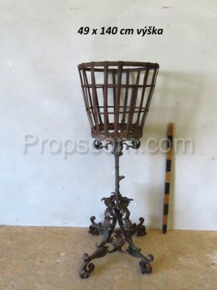 Wrought iron basket