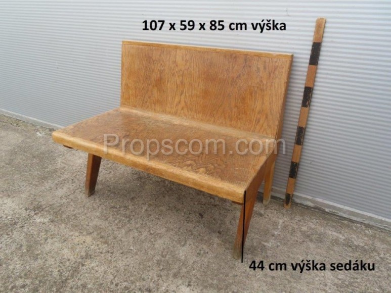 Wooden bench