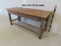 Wooden long table