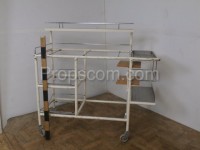 Glazed table for medical supplies