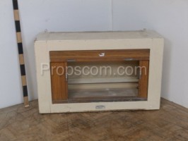 Hanging cabinet glass