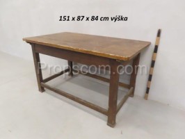 Wooden table with legs