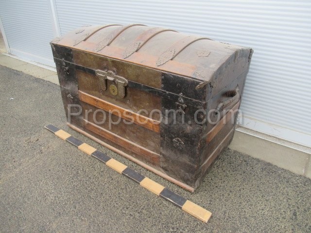 Forged wooden chest