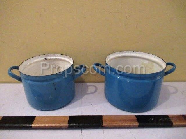 Enamel pots