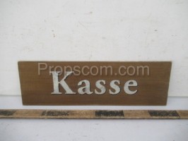 German cash register sign