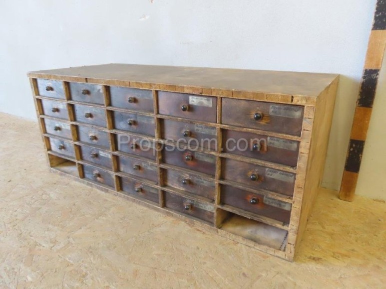 Shelves with drawers