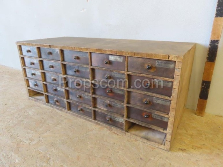 Shelves with drawers