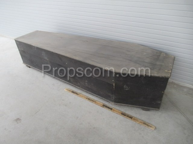 Dark wooden casket