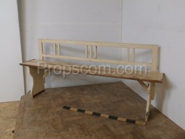 White bench