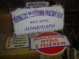 Mix of advertising signs