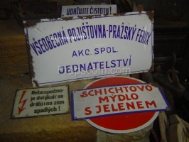 Mix of advertising signs
