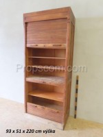 File cabinet with shutter