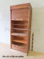 File cabinet with shutter