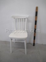 Wooden white chair