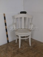 White swivel chair