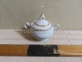 Porcelain sugar bowl