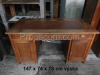 Dark wooden desk