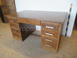 Dark wooden desk