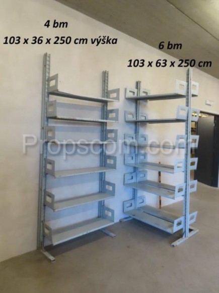 Metal wall shelf