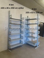 Metal wall shelf