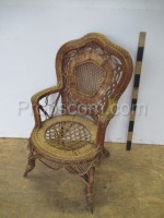 Wicker armchair