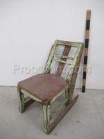 Atypical wooden chair