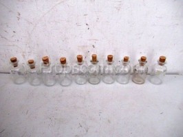 Vials with cork stopper