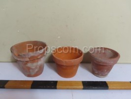 Terracotta flower pots