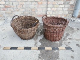 Wicker collection baskets