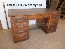 Dark wooden desk