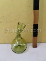 Green glass flask