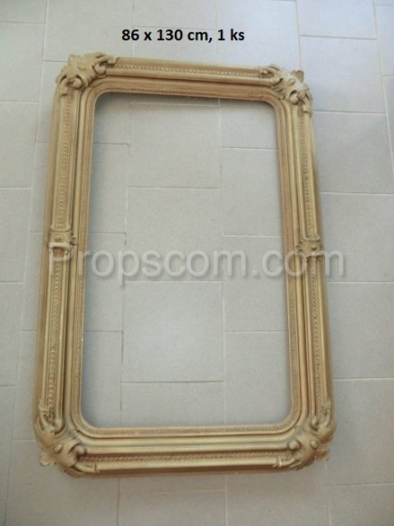 wooden frame decorated with bright