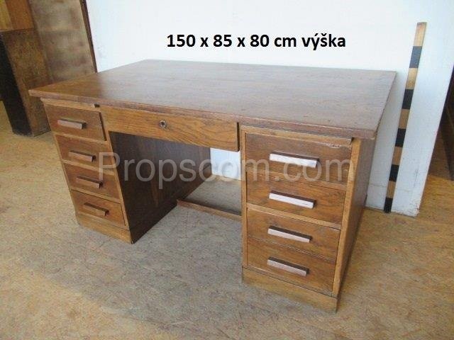 Dark wooden desk