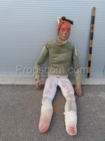 Dummies for action and war scenes