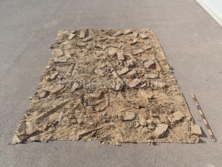 Rubble - carpet imitation of the surface