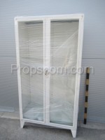 White glass cabinet